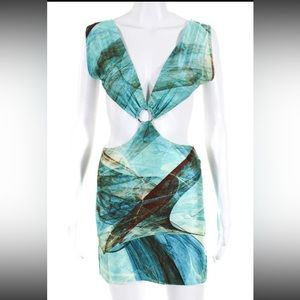Teal Farai London Dress